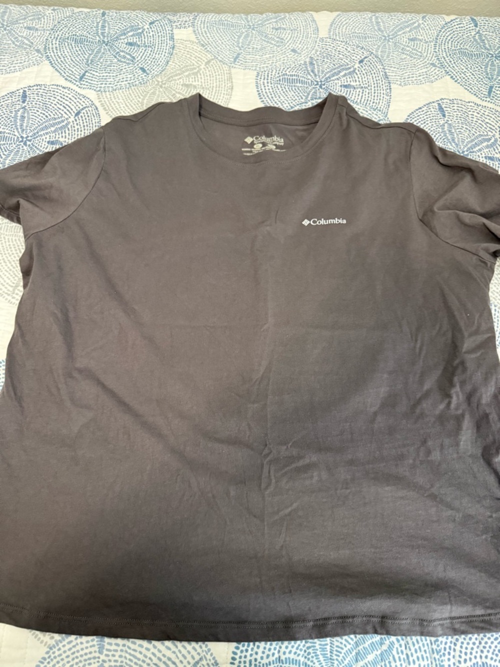 Columbia Short Sleeve Crew Tee — Charcoal Gray